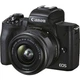 Цифровой фотоаппарат Canon EOS M50 Mk2 + 15-45 IS STM Kit Black + сумка SB130 + SD16GB (4728C058) - изображение 1