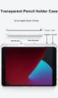 Силиконовый чехол обложка Transparent + Pencil Holder BBM1 для iPad 10.2" 2019/2020/2021 Чёрный - изображение 7