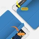 Силиконовый чехол обложка Transparent + Pencil Holder BBM1 для iPad 10.2" 2019/2020/2021 Морской Синий - изображение 3
