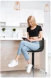 Барный стул хокер Sofotel Nerra Black - изображение 4