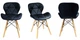 Стул JUMI Scandinavian Design (эко-кожа) Black - изображение 3