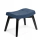 Кресло для отдыха с подножкой SOFOTEL Norse Black Blue - изображение 2