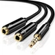 ​Аудио кабель сплиттер Ugreen 3.5 mm male to 2×3.5 mm female splitter cable ABS 30620 black - зображення 1