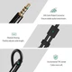 ​Аудио кабель сплиттер Ugreen 3.5 mm male to 2×3.5 mm female splitter cable ABS 30620 black - зображення 3