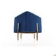 Пуф AMF Ritz Blue / Golden Chrom 547478 - изображение 10