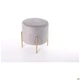 Пуф AMF Mylene Grey / Golden Chrom 547477 - изображение 3