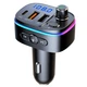 FM-трансмиттер U&P T65 Bluetooth 5.0 / QC 3.0 / RGB Black (HG-T65-BK) - изображение 3