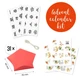 Набор для творчества Адвент календарь своими руками Advent Calendar Kit Fabrika Decoru "Red Stars" 31 день (англ.яз.) - изображение 1