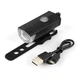 Светодиодная фара с USB зарядкой фонарик на самокат и велосипед черный - зображення 6