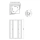 Душевая кабина Lidz Wawel SC80x80.SAT.LOW.FR, стекло Frost 4 мм без поддона - изображение 6