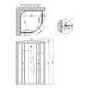 Душевой бокс Lidz Tani SB80x80.SAT.LOW.FR, стекло Frost 4 мм без поддона - зображення 2