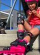 Детские раздвижные ролики ROLLERBLADE MICROBLADE G BLACK/NEON PINK , размер 28-32(17,5-20,5см) - изображение 7