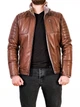Дубленка мужская из натуральной кожи Epica EZ-001 4XL коричневая - изображение 1