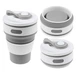 Складная силиконовая чашка Collapsible Coffe Cup 350 ml Серая - изображение 5