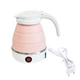 Маленький чайник електричний дорожній Folding electric kettle YS-2008, Рожевий електрочайник 600 мл (VS7004657) - зображення 3