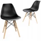 Крісло JUMI Scandinavian Design (пластик) Black - зображення 1