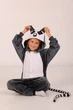Пижама Кигуруми Слип Для Мальчиков Kigurumi Лемур Серый 165-175 см. (2037/2) - изображение 4