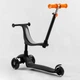 Дитячий Самокат триколісний Best Scooter PL-2090 Чорний PU колесо зі світлом, батьківська ручка - зображення 1
