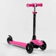 Дитячий Самокат триколісний Best Scooter PL-105 PU колеса зі світлом, сидіння, батьківська ручка - зображення 5
