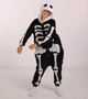 Пижама Кигуруми Слип Для Мальчиков Kigurumi Костюм на Хэлоуин Скелет Черный 165-175 см. (2022/2) - изображение 1