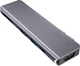 USB-хаб адаптер Ailink Aluminium 7 в 1 USB-C 4K HDMI Card Reader Hub Multi Port AI-CH7D Space Grey - зображення 7
