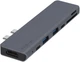 USB-хаб адаптер Ailink Aluminium 7 в 1 USB-C 4K HDMI Card Reader Hub Multi Port AI-CH7D Space Grey - зображення 9