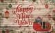 Новогодний коврик в коридор "Happy New Year" 45см*75см на резиновой основе 602-115 - изображение 1