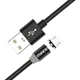 Магнітний кабель Kaku KSC-306 USB - MicroUSB 1m - Black KAKU чорний - зображення 2