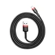 Кабель Baseus Cafule Cable USB For Lightning 2.4A 1m Red+Black - изображение 2