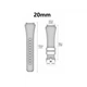 Ремінець для Zepp E - синій / ширина кріплення 20мм / силікон / Watchbands Gear (W47-3WB70324825) - зображення 3