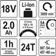 Пила дисковая аккумуляторная Yato YT-82810 Li-Ion 18 В 2 Ач 165 мм - изображение 4