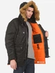 Парка Alpha Industries Slim Fit N-3B Parka XS Black/Orange - изображение 3