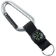 Карабин Munkees 8 mm with strap, compass, keyring grey (3228-GY) - изображение 1