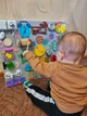 Розвиваюча дошка розмір 50*60 Бізіборд для дітей "Телефон" на 40 елементів - зображення 7