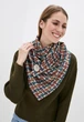 Шарф "Эдинбург" большой трендовый от MyScarf теплый разноцветный женский на пуговице - изображение 1