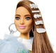 Кукла Barbie Extra Doll #9 Барби Экстра в голубой накидке с рюшами (GYJ78) - изображение 5