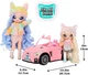 Машина для ляльки На На На Кэтмобиль Na Na Na Surprise Pink Soft Plush Convertible Car - зображення 3