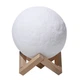 Ночник 3D Moon light Луна на подставке, диаметр 11 см - зображення 3