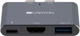 Мультипортова док-станція Canyon 3-в-1 USB Type C (CNS-TDS01DG) - зображення 1