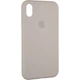 Чехол Fiji Silicone Case для Apple iPhone XS бампер накладка Full Soft Stone - изображение 1