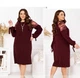 Плаття Minova 42335 58-60 Бордова - зображення 4