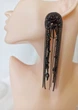 Серьги новогодние Ksenija Vitali Black pearl asymmetric SB-043 - изображение 3
