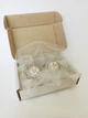 Серьги круглые свадебные с натуральным жемчугом Ksenija Vitali Silver pearl SB-44 - изображение 5