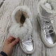 Дутики женские короткие Paolla белые с серебром на шнурках 42 р (27 см) 2691 - изображение 9