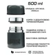 Термос харчовий PowerPlay 9003 Сірий 500 мл - зображення 3