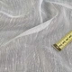 Сетка лен тюль полоски ниточные с уплотнениями, молочная с утяжелителем, ш.300 (37607.003) - изображение 2