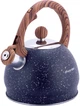 Чайник Whistling Kettle Marble 2л зі свистком, чорний мармур Kamille Ø16,5х21,5 см 000279993 - зображення 2