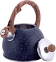Чайник Whistling Kettle Marble 2л зі свистком, чорний мармур Kamille Ø16,5х21,5 см 000279993 - зображення 3
