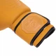 Перчатки боксерские кожаные Zelart VL-3074 (размер 14oz, цвет желтый) - изображение 4