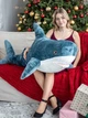 Мягкая игрушка Loveocado акула 140 см синяя - изображение 1
